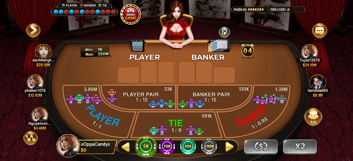 Hướng dẫn cách chơi Baccarat tại cổng game Go88-1