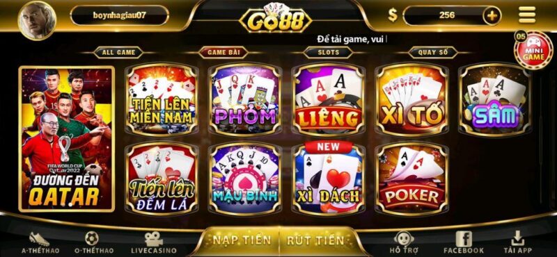 Giới thiệu Game bài Go88 - Cổng game bài đổi thưởng lớn nhất Châu Á